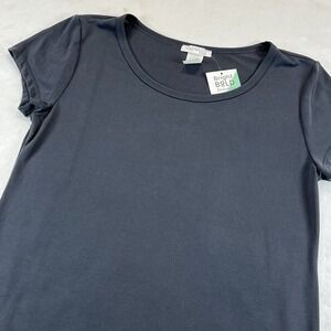 NWT Honey and Lace Women's Sm Top  Tunic Solid Dark Grey HTF‎ Shirt Tee